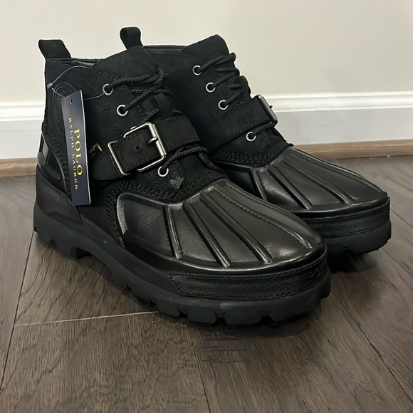 Polo Ralph Lauren Other - Polo Ralph Lauren Oslo Low Boots black new Mens Size 9
